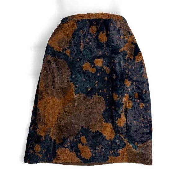 VINTAGE FAUX  FUR ANIMAL PRINTS SKIRT - Picture 5 of 5